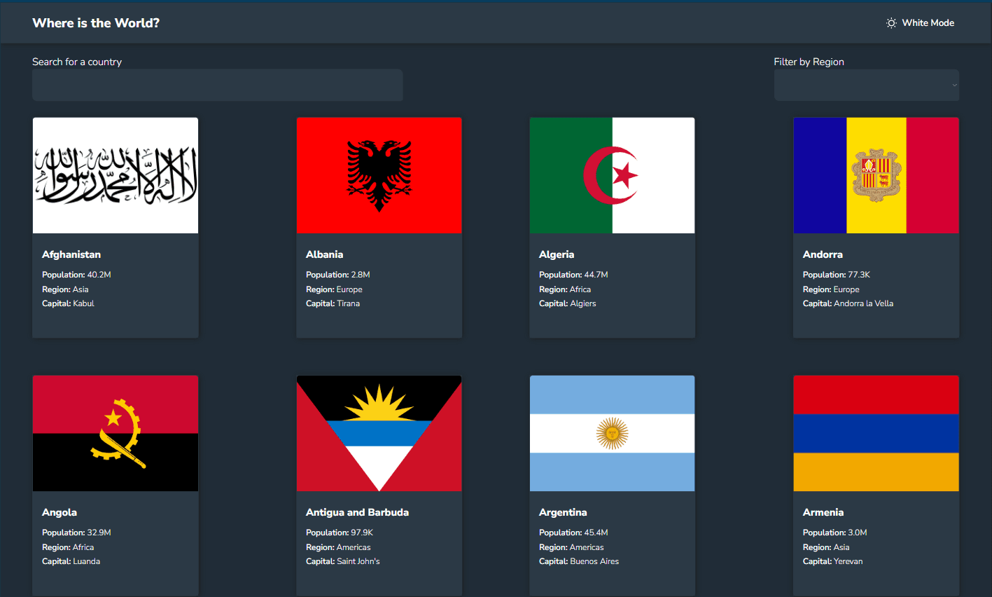 Countries API Consumer